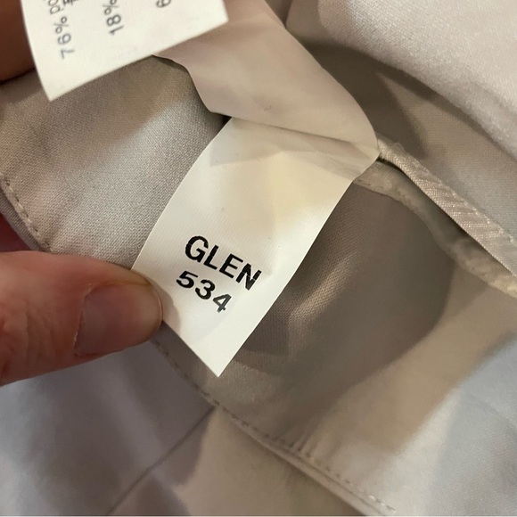 ZARA Women’s Glen Light Gray Flare Leg Slacks Side Zip Size Medium NWT - Picture 8 of 11